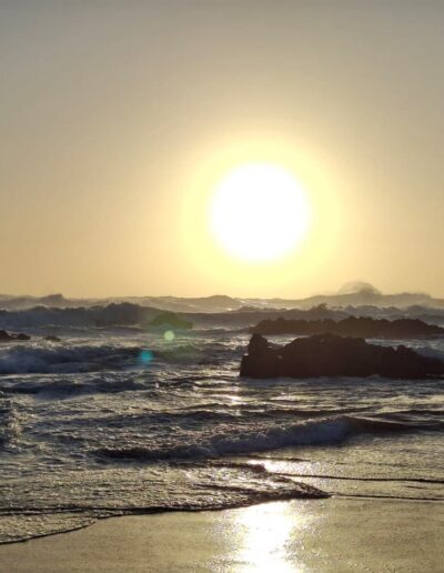sunset view over the indian ocean